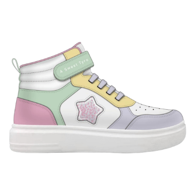High-Top Casual Shoes for Girls Non-Slip Outdoor Walking Sport Comfort Wholesale