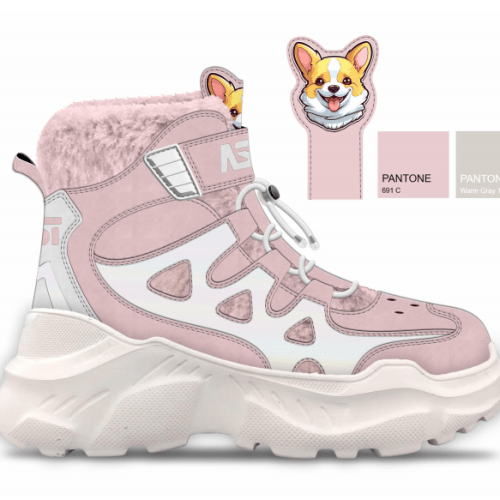 Winter New Women's High top Hiking Snow Shoes Comfortable Fashion Outdoor Warm Fur Wool Shoes