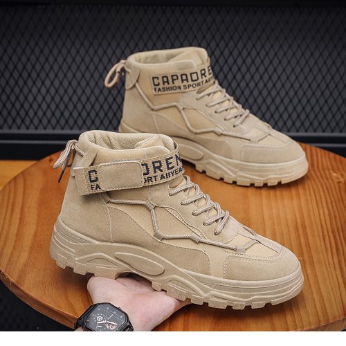 Men's new high top Martin boots with thick soles and durable short boots