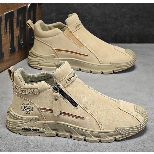 Men's Casual Boots Lace-Up Fashionable Zapatos De Hombre