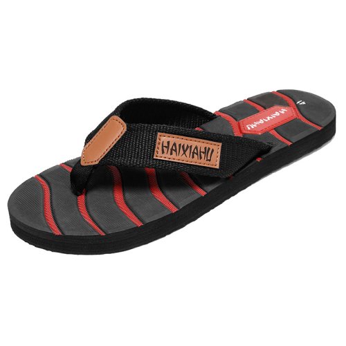 Men's flip flops for summer wear, non slip soft soled flip flops
