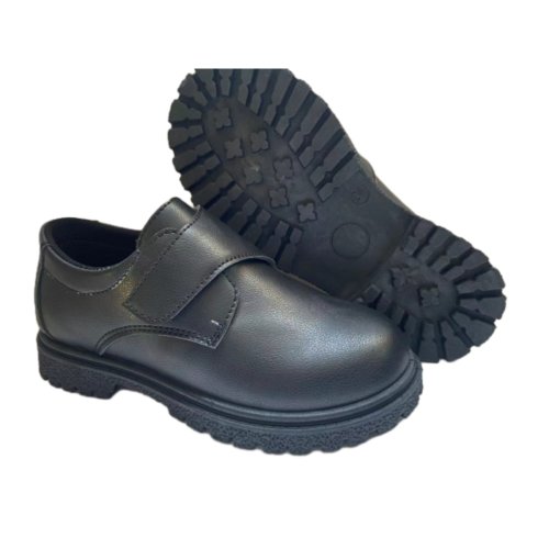 Wholesale Children Black School Shoes Student Leather Formal Uniform Shoe for Boy